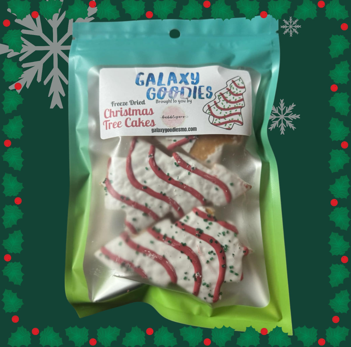 FREEZE DRIED CHRISTMAS TREE CAKES